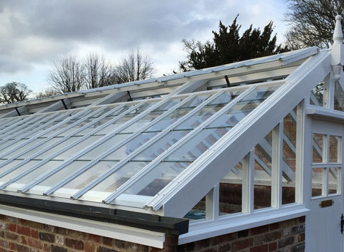 Heritage Glass House Roof Multiple Panes