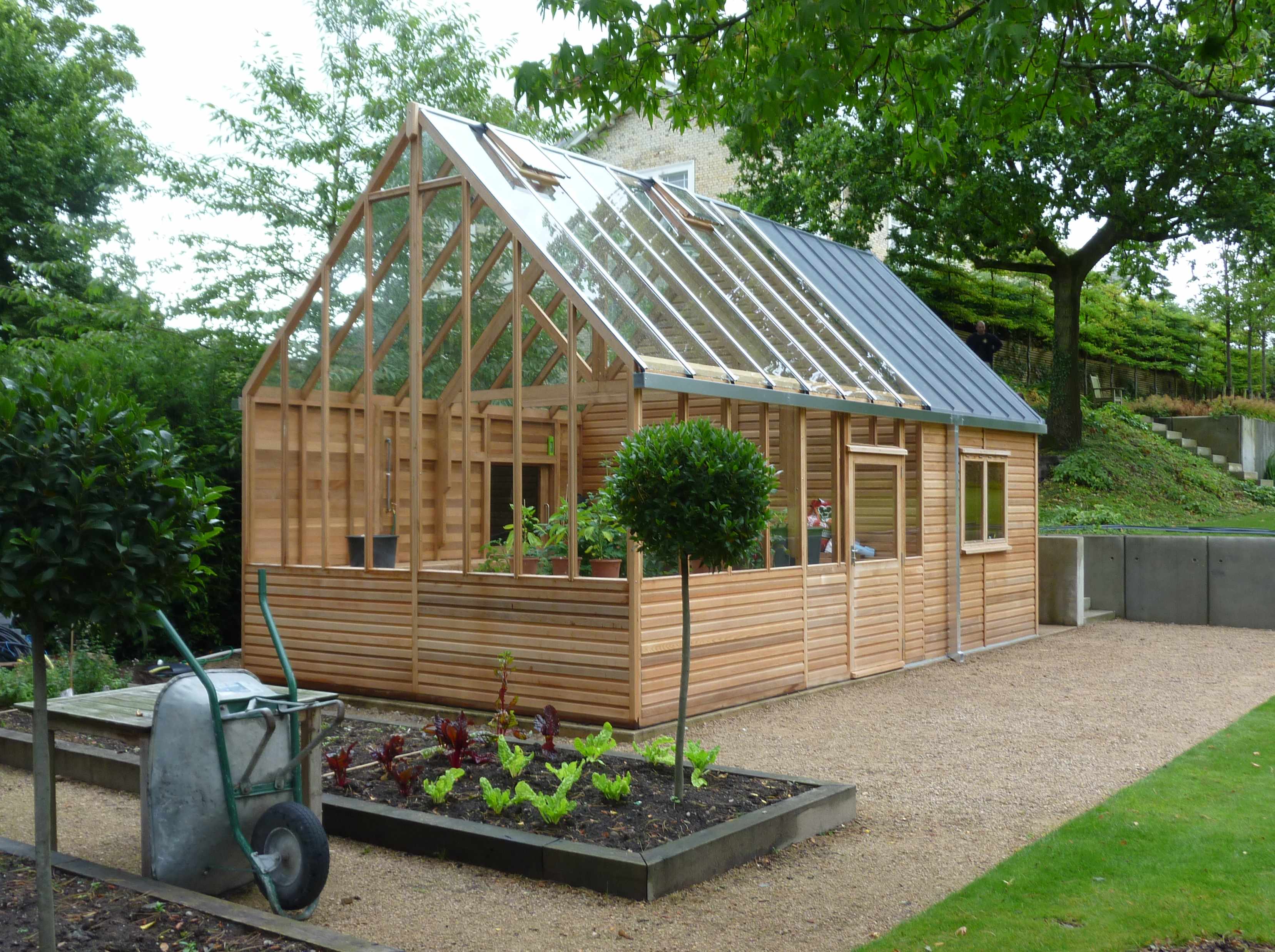 Cedar Home Office and Greenhouse