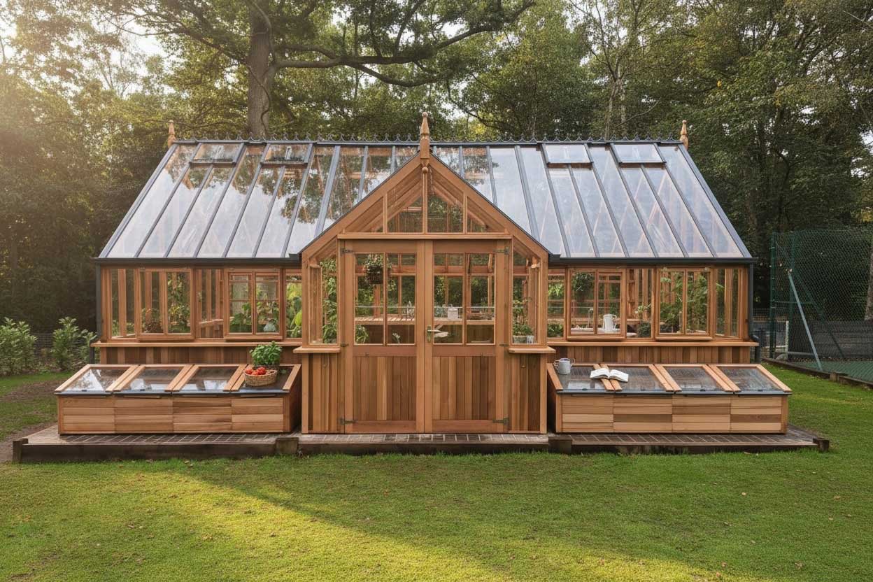 Western Red Cedar Timber Greenhouse Western Red Cedar Timber Greenhouse