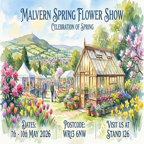 Woodpecker greenhouses at Malvern Spring Flower Show 2026