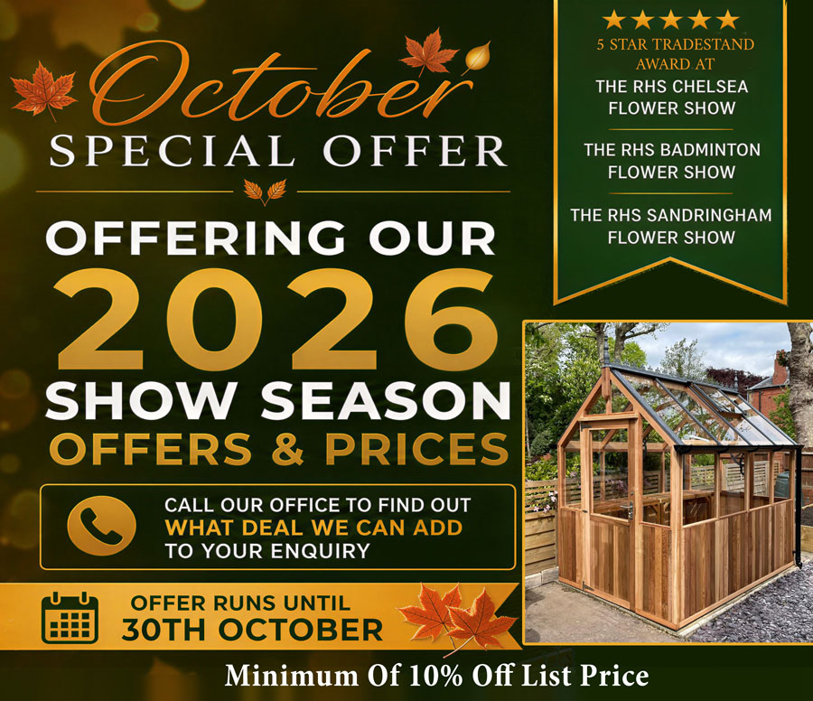 Cedar Greenhouse Special Offers Oct 2026